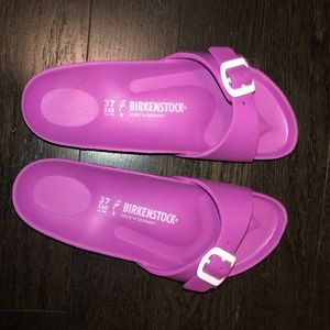 hot pink Birkenstocks